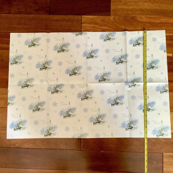 28 Sheets Christmas Birthday Wrapping Paper (30”x20”) + Stickers Snow Man Bird - Picture 9 of 9